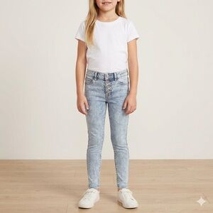 Abercrombie Kids Girls Pull-On Jeggings/Jeans/Denim Light Wash EUC Size 11/12